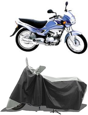 GROFATIK Two Wheeler Cover for Kinetic(GF 125, Grey)