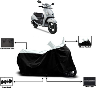 Amexride Two Wheeler Cover for TVS(Jupiter Grande BS6, White)