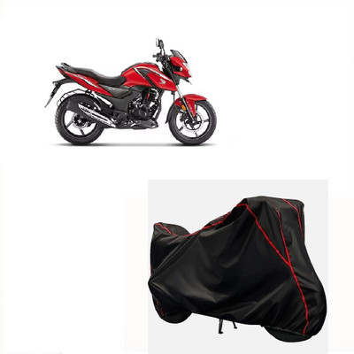 Autohug Waterproof Two Wheeler Cover for Honda(SP 125, Black, Red)