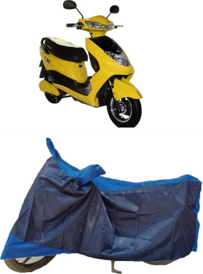 Autoprime Two Wheeler Cover for Okinawa(R30 electric scooter, Black, Blue)