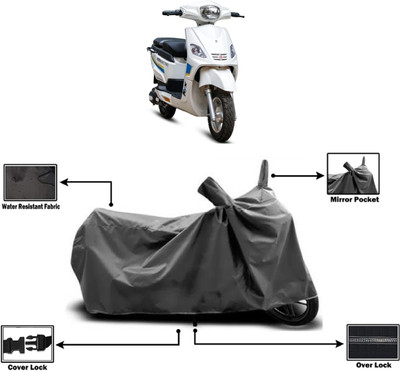Amexride Two Wheeler Cover for Hero Electric(Electric NYX HS500 ER BS6, Grey)
