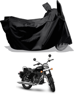 Amexride Two Wheeler Cover for Royal Enfield(Bullet 350 New, Black)