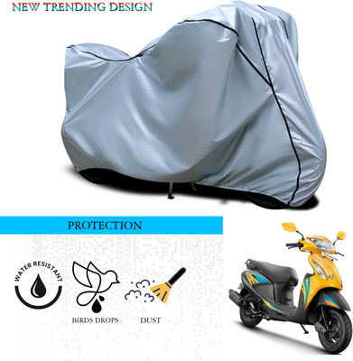ANTHUB Waterproof Two Wheeler Cover for Hero(Pleasure, Silver)