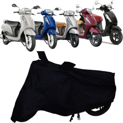 AutoGalaxy Waterproof Two Wheeler Cover for Suzuki(Access, Black)