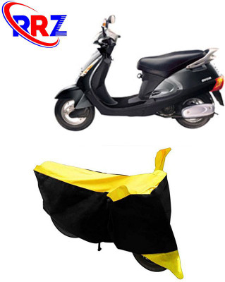 RRZ Waterproof Two Wheeler Cover for Kinetic(Nova EX, Black, Yellow)
