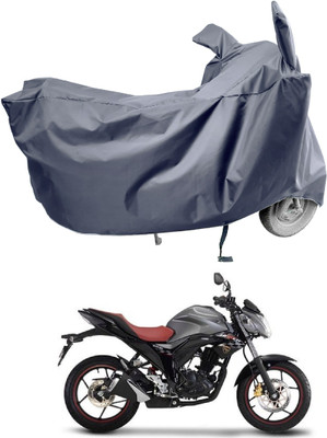 Amexride Two Wheeler Cover for Suzuki(Gixxer Special Edition, Grey)