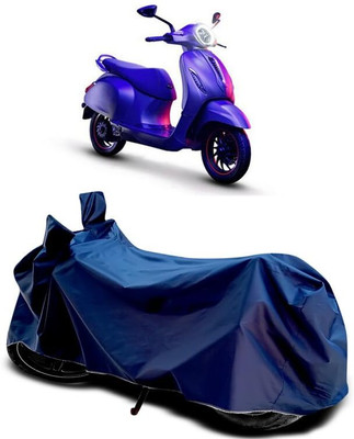 KEDIT Two Wheeler Cover for Bajaj(Chetak, Blue)
