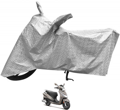 Auto Hub Waterproof Two Wheeler Cover for Hero(Destini 125, Silver)