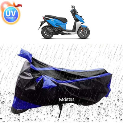 Mdstar Waterproof Two Wheeler Cover for Bajaj(Pulsar SS400, Blue, Black)