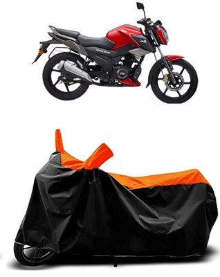VESMEI Two Wheeler Cover for TVS(RED 125 BS6, Orange)
