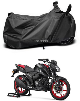Duffel Two Wheeler Cover for TVS(Apache RTR 160, Black)