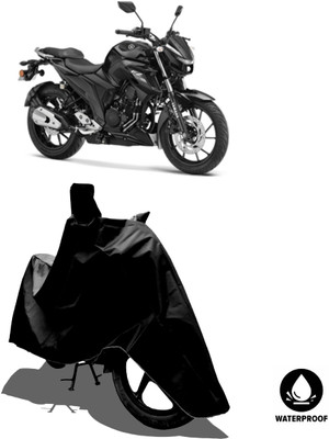 Amexride Waterproof Two Wheeler Cover for Yamaha(FZ-25 BS6, Black)