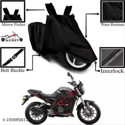 gurukul mart Waterproof Two Wheeler Cover for Kinetic(SV 650, Black)