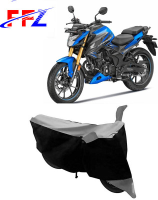 FFZ Waterproof Two Wheeler Cover for Honda(CB Hornet 160, Black, Grey)