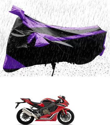 RONISH Waterproof Two Wheeler Cover for Honda(CBR1000RR Fireblade, Purple, Black)