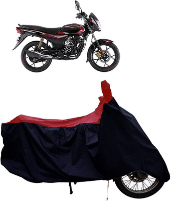 KEDIT Two Wheeler Cover for Bajaj(Platina 110, Red, Black)