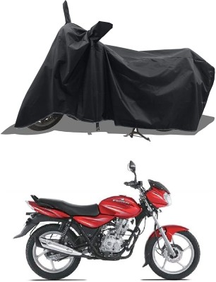 KEDIT Two Wheeler Cover for Bajaj(Discover 125 DTS-i, Black)