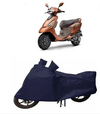 Tritika Waterproof Two Wheeler Cover for TVS(Zest, Blue)
