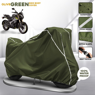 AUTOCAD Waterproof Two Wheeler Cover for Bajaj(Pulsar SS400 BS6, Green)