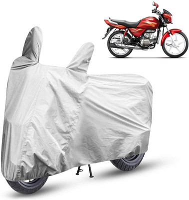 HMS Two Wheeler Cover for Hero(Splendor Pro, Silver)