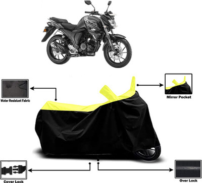 Amexride Two Wheeler Cover for Yamaha(FZ S FI (V 2.0) BS6, Yellow)