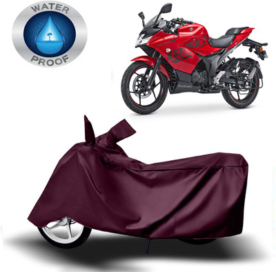 Autoinnovation Two Wheeler Cover for Suzuki(Gixxer SF, Maroon)
