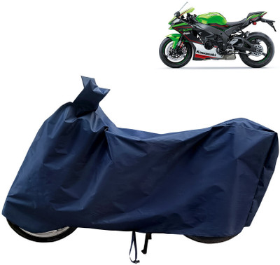 Horseyaart Waterproof Two Wheeler Cover for Kawasaki(Ninja ZX 10R BS6, Blue)