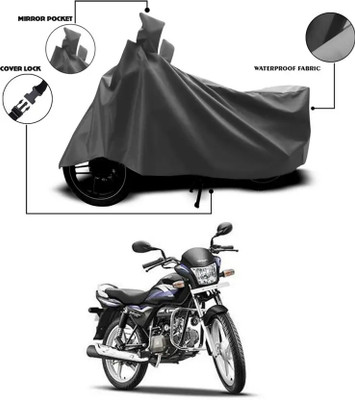 PEDALUP Waterproof Two Wheeler Cover for Hero, Universal For Bike(Splendor iSmart 110, Grey)