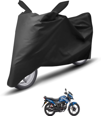 Caronix Waterproof Two Wheeler Cover for Honda(CB Shine SP, Black)