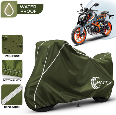 MATT_X Waterproof Two Wheeler Cover for KTM(Duke 390, Multicolor, Green, White)