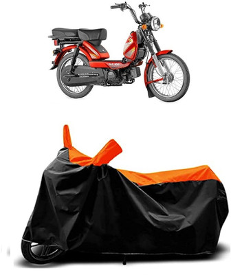 VESMEI Two Wheeler Cover for TVS(Heavy Duty BS6, Orange)