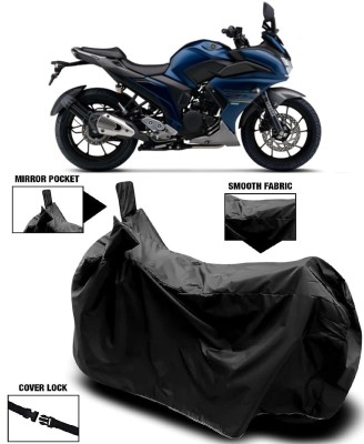 MMSSTAR Waterproof Two Wheeler Cover for Yamaha(Fazer, Black)