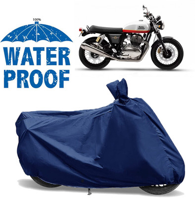 AutoGalaxy Waterproof Two Wheeler Cover for Royal Enfield(Interceptor 650, Blue)