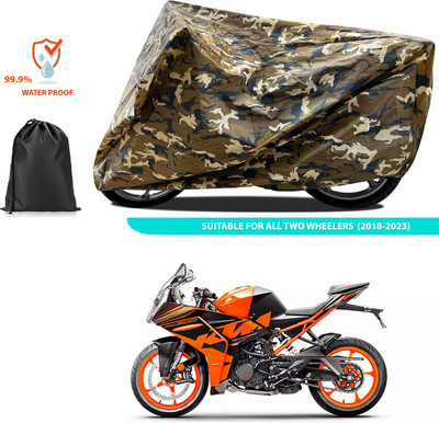 PAGORA Waterproof Two Wheeler Cover for KTM(RC 200 BS6, Yellow)