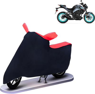 KEDIT Two Wheeler Cover for Yamaha(MT 15, Red, Black)