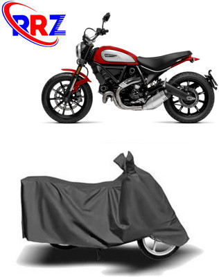 RRZ Waterproof Two Wheeler Cover for Ducati(Scrambler Icon, Grey)