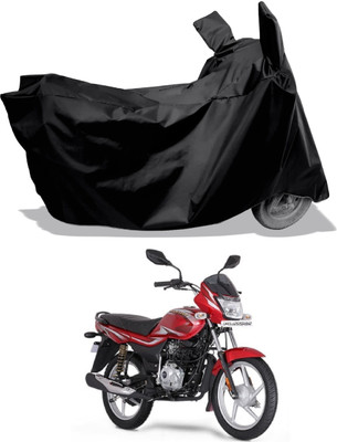 Amexride Two Wheeler Cover for Bajaj(Platina 100 DTS-i, Black)