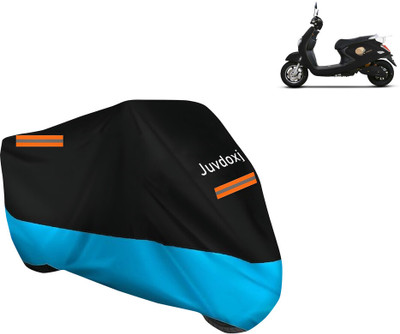 Juvdoxj Waterproof Two Wheeler Cover for Techo Electra(Emerge BS6, Blue)