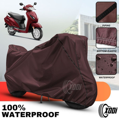 SThanaveX Waterproof Two Wheeler Cover for Honda(Activa, Maroon, Black)