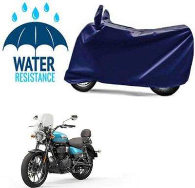 DeepShakshi AUTOMOTIVE Waterproof Two Wheeler Cover for Universal For Bike(Meteor BS6, Blue)