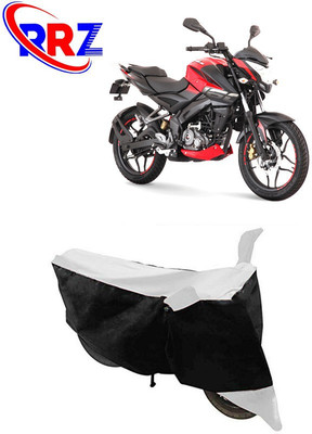 RRZ Waterproof Two Wheeler Cover for Bajaj(Pulsar 160 NS DTS-i, Black, White)