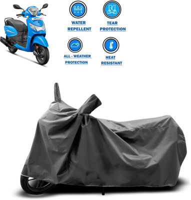 DeepShakshi AUTOMOTIVE Two Wheeler Cover for Hero(Pleasure+ 110, Grey)