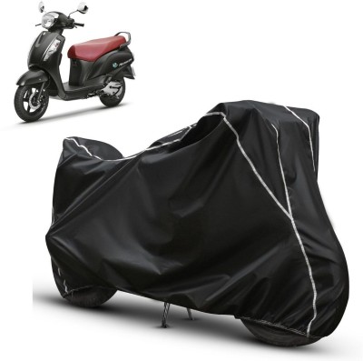 xodi Waterproof Two Wheeler Cover for Suzuki(Access 125, Black, White)