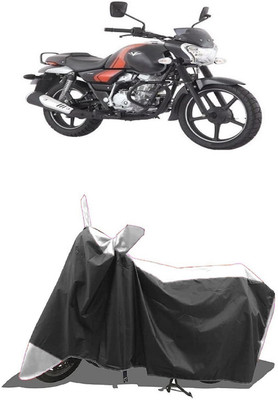 SUGASHRI Waterproof Two Wheeler Cover for Bajaj(V12, White, Black)