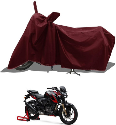 MWBB Waterproof Two Wheeler Cover for TVS(Apache RTR 200 4V, Maroon)