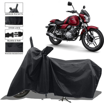 sowelar Waterproof Two Wheeler Cover for Bajaj(V15, Black)