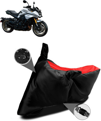 PAGORA Waterproof Two Wheeler Cover for Suzuki(Katana, Red)