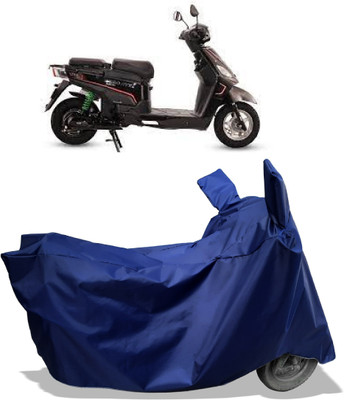 Amexride Two Wheeler Cover for Hero Electric(Electric NYX e5 BS6, Blue)