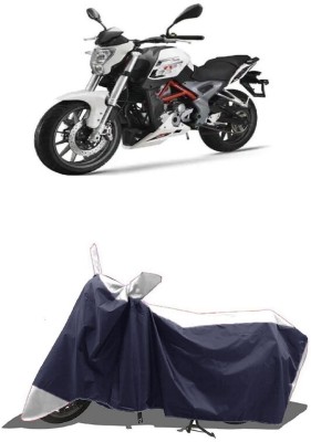 SUGASHRI Waterproof Two Wheeler Cover for DSK Benelli(TNT 25, White, Blue)