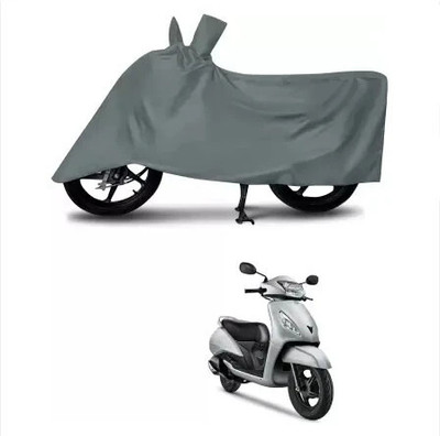 JVBRANGI Two Wheeler Cover for TVS(Jupiter, Grey)